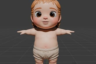 create a 3d character model