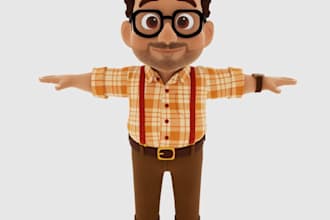 create a 3d character model