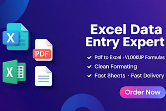 do excel data entry and vlookup formulas
