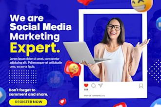 design social media posts and banners