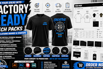 do clothing tech pack fashion t shirt clothing hoodie for brand production