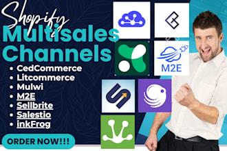 setup shopify sales channel cedcommerce litcommerce mulwi m2e sellbrite codisto