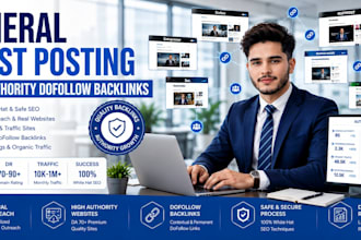 provide general guest posting service with high authority dofollow backlinks