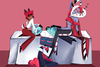 create a fullbody illustration