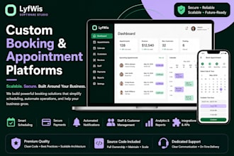 develop a custom booking and appointment platform