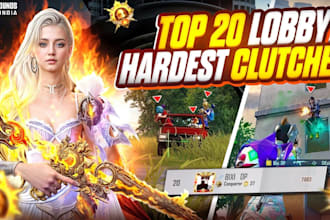 design viral bgmi pubg thumbnail and gaming video editing