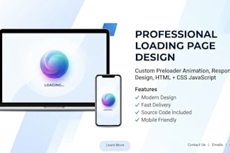 design a custom animated loading screen for website