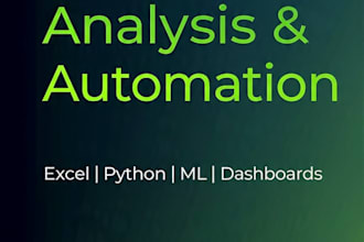 do expert data analysis and python automation