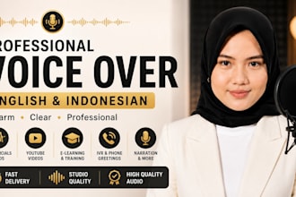 indonesian female voice over bahasa indonesia