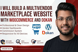 build a multivendor marketplace website with woocommerce and dokan