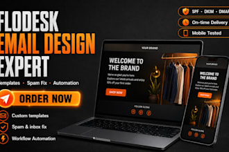 design flodesk email templates, fix spam and setup email automation