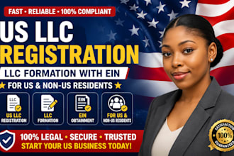 do US llc registration, llc formation with ein for US non US residents