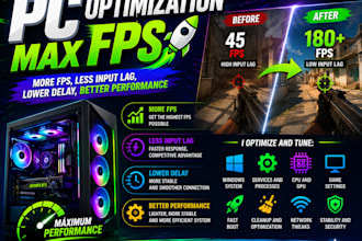 boost your PC performance , reduce input lag, and increase fps