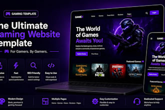 fast arcade gaming website development with ready ad setup