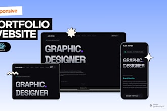 build a modern portfolio website with react and tailwind