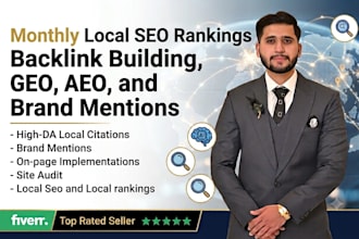 do local SEO, off page backlinks, brand mentions, GEO, aeo and ai search