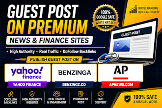 publish or press release distribute on yahoo finance