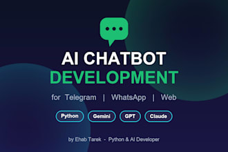 build a telegram or whatsapp ai chatbot in python