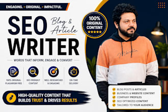 write seo blogpost and engaging articles for your website