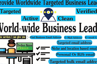 find insurance, solar, crypto and niche business leads with email verification
