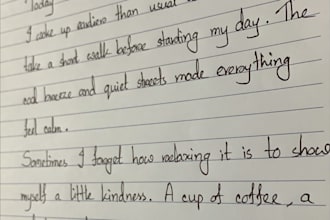 handwrite notes, letters, poems, assignments