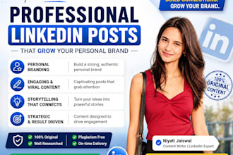 write engaging linkedin posts for personal branding