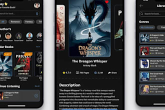 develop music streaming app, audiobook app, ebook, radio station, podcast app