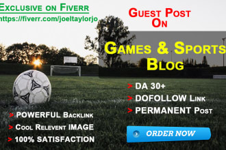 do game and sports niche google indexed websites instant