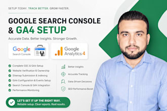 do google search console and ga4 setup