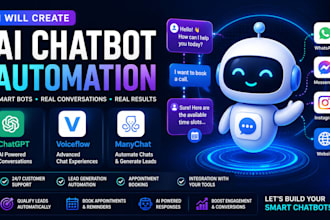 create ai chatbot automation with chatgpt, voiceflow