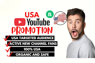 do organic youtube promotion to get usa targeted views