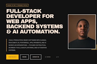 create fullstack web development