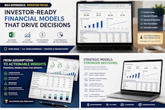 build an investor ready financial model, dcf and forcast