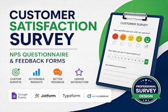 design customer satisfaction survey nps questionnaire and feedback forms