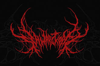 design a custom metal logo for your band, clothing brand and merchandise