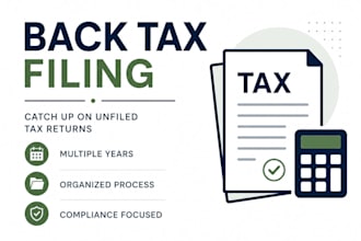 help file back taxes and organize unfiled tax returns