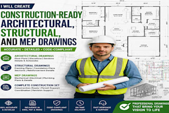 create construction ready architectural structural and mep drawings