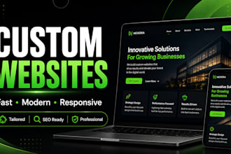 develop a custom coded business website