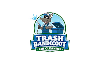 design surprising bin cleaning company logo