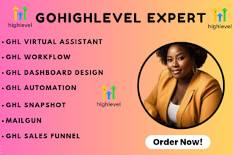 gohighlevel virtual assistant ghl snapshot dashboard ghl website builder