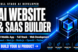 build, rebuild ai website, ai saas, ai mobile app and full stack development
