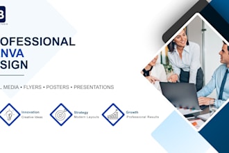 design professional social media posts in canva