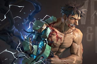 do graphical comic book illustration, anime manga cover art, indie retro dnd art