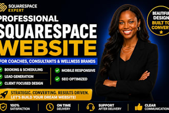 build life coaching mental health consulting fitness squarespace website