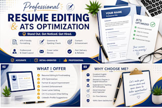 edit, proofread, and optimize your resume for ats