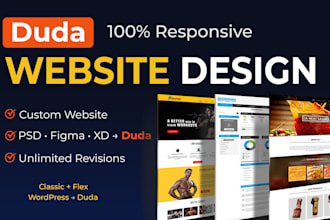build and design a website using the duda website builder