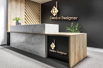 design a professional reception logo for hotel, office and front desk branding