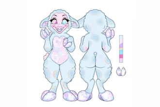 furry reference sheet furry ref sheet fursona ref furry character design