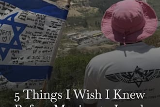 write authentic blog posts about aliyah expat life in israel