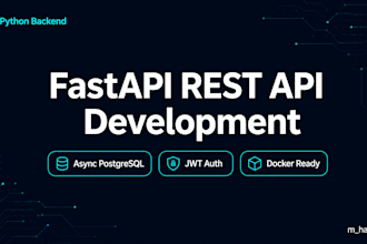 build a fastapi rest API with async postgresql and jwt auth